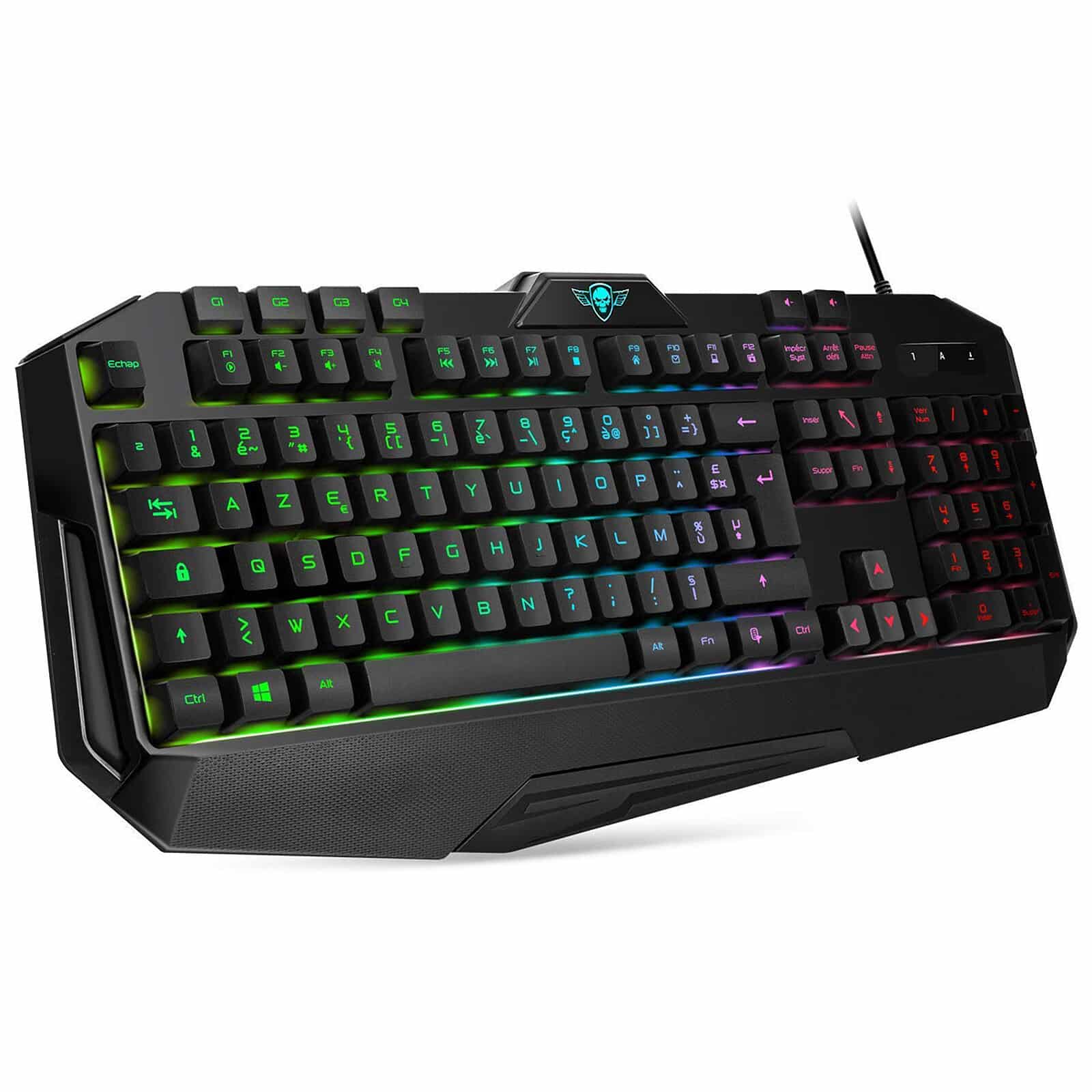 Clavier avec fil gamer Spirit of Gamer Pro-K8 – RGB (PRO-K8) Connecto.ma